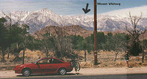 Where Mount Whitney actually is...