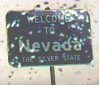 Rainy
sign of Nevada State Line